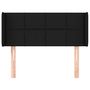 Voir la diapositive 3 : VIDAXL Tete de lit avec oreilles Noir 93x16x78/88 cm Tissu