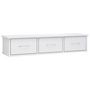 Voir la diapositive 2 : VIDAXL Etagere murale avec tiroirs Blanc brillant Bois d'ingenierie