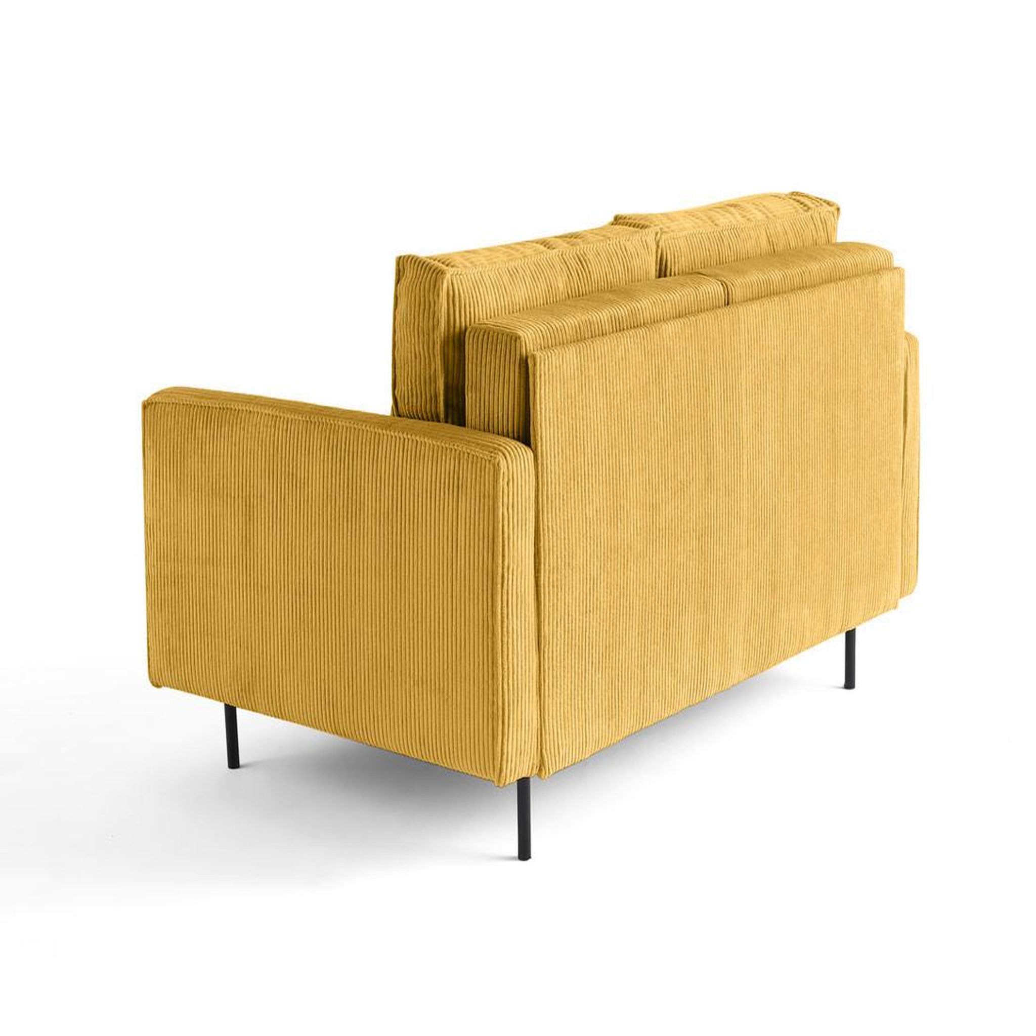 Voir la diapositive 4 : LISA DESIGN Charlie - canapé droit 2 places - en velours côtelé