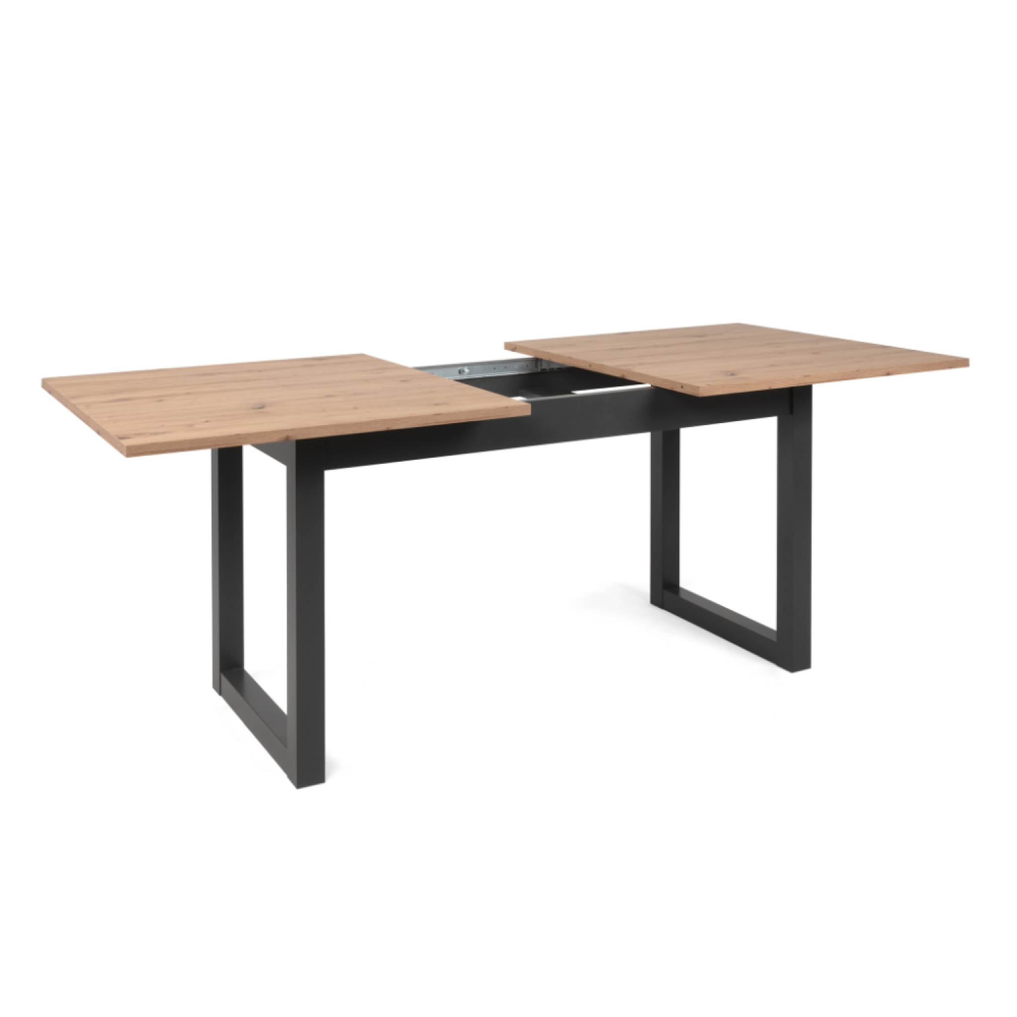 Voir la diapositive 4 : CONCEPT USINE Table à manger industrielle en bois extensible 10 personnes kotor