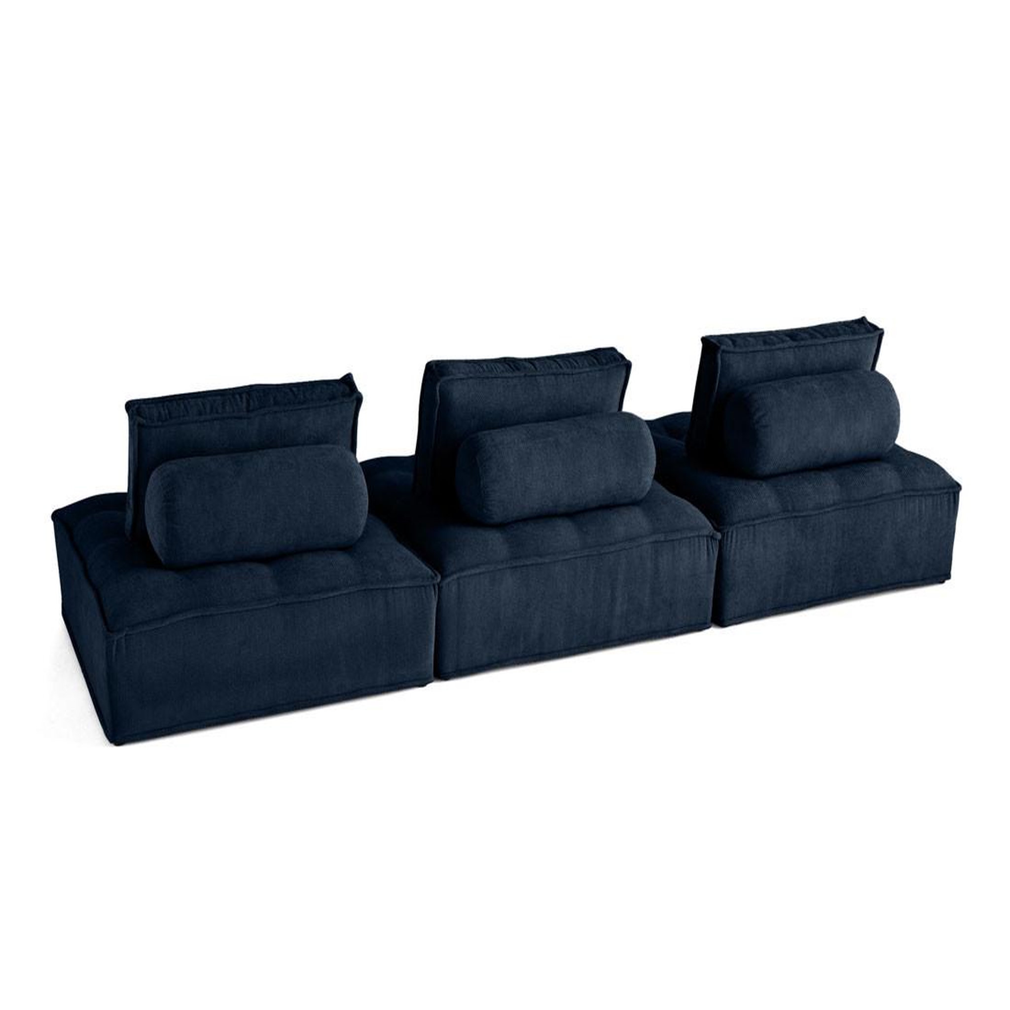 Voir la diapositive 4 : LISA DESIGN Marisol - canapé modulable droit 3 places - velours texturé