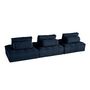 Voir la diapositive 4 : LISA DESIGN Marisol - canapé modulable droit 3 places - velours texturé