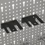 Voir la diapositive 4 : VIDAXL Panneaux perfores muraux 4 pcs 40x58 cm Acier