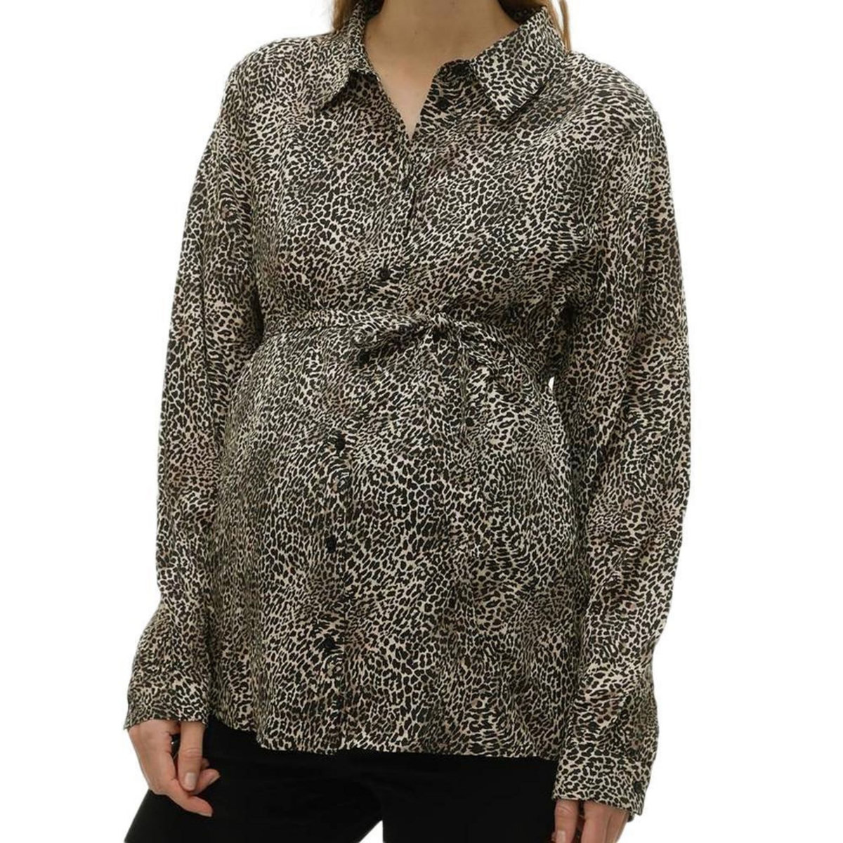 MAMALICIOUS Chemise e/Beige Femme Mamalicious Cherry