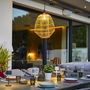 Voir la diapositive 3 : Lumisky Suspension d'extérieur avec cable MYKONOS Beige Rotin 5m
