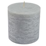 Paris Prix Bougie Pilier Ronde Déco  Rustique  10cm Gris