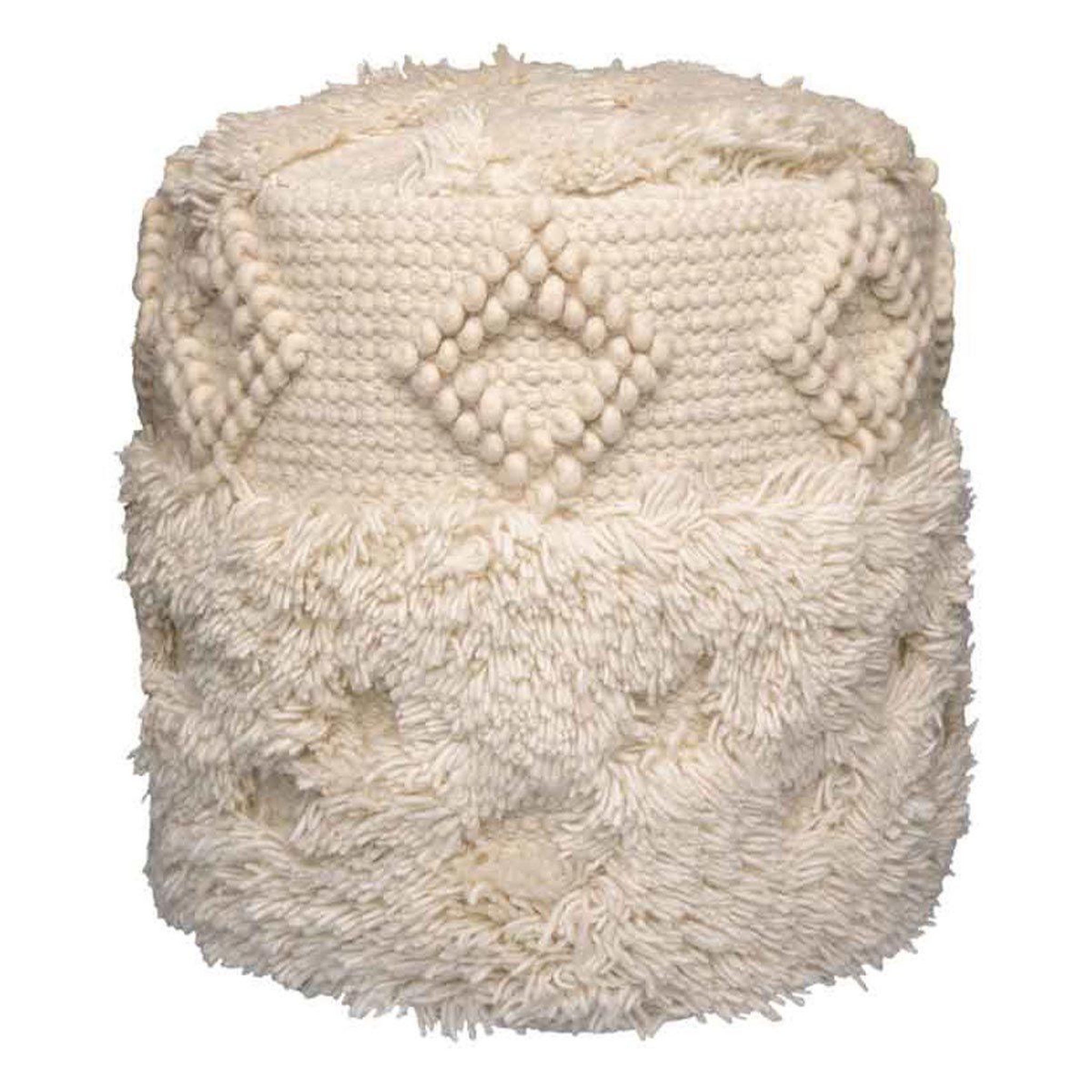 Paris Prix Pouf bohème fait à la main  bohist  35cm naturel