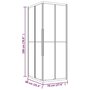 Voir la diapositive 6 : VIDAXL Cabine de douche ESG depoli 90x70x180 cm