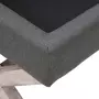 VIDAXL Tabouret de rangement Gris fonce 110x45x49 cm Tissu