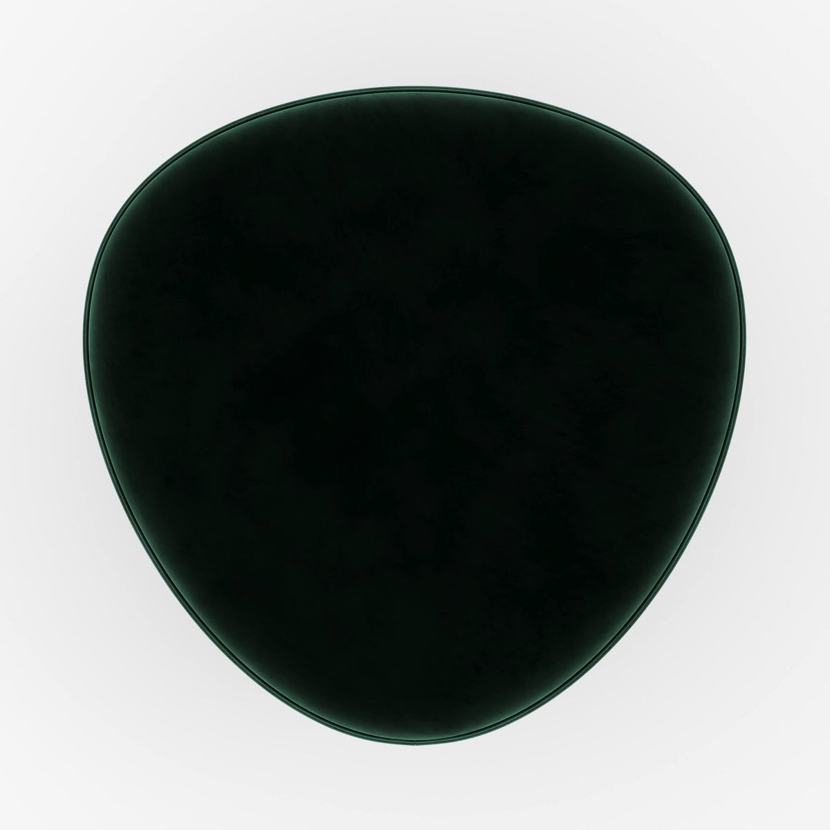 Rendez vous déco Pouf triangulaire en velours vert-Emmy