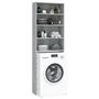 Voir la diapositive 5 : VIDAXL Meuble pour machine a laver Sonoma gris 64x24x190 cm