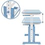 Voir la diapositive 3 : tectake Bureau réglable en hauteur et inclinable 109x55x63-94cm