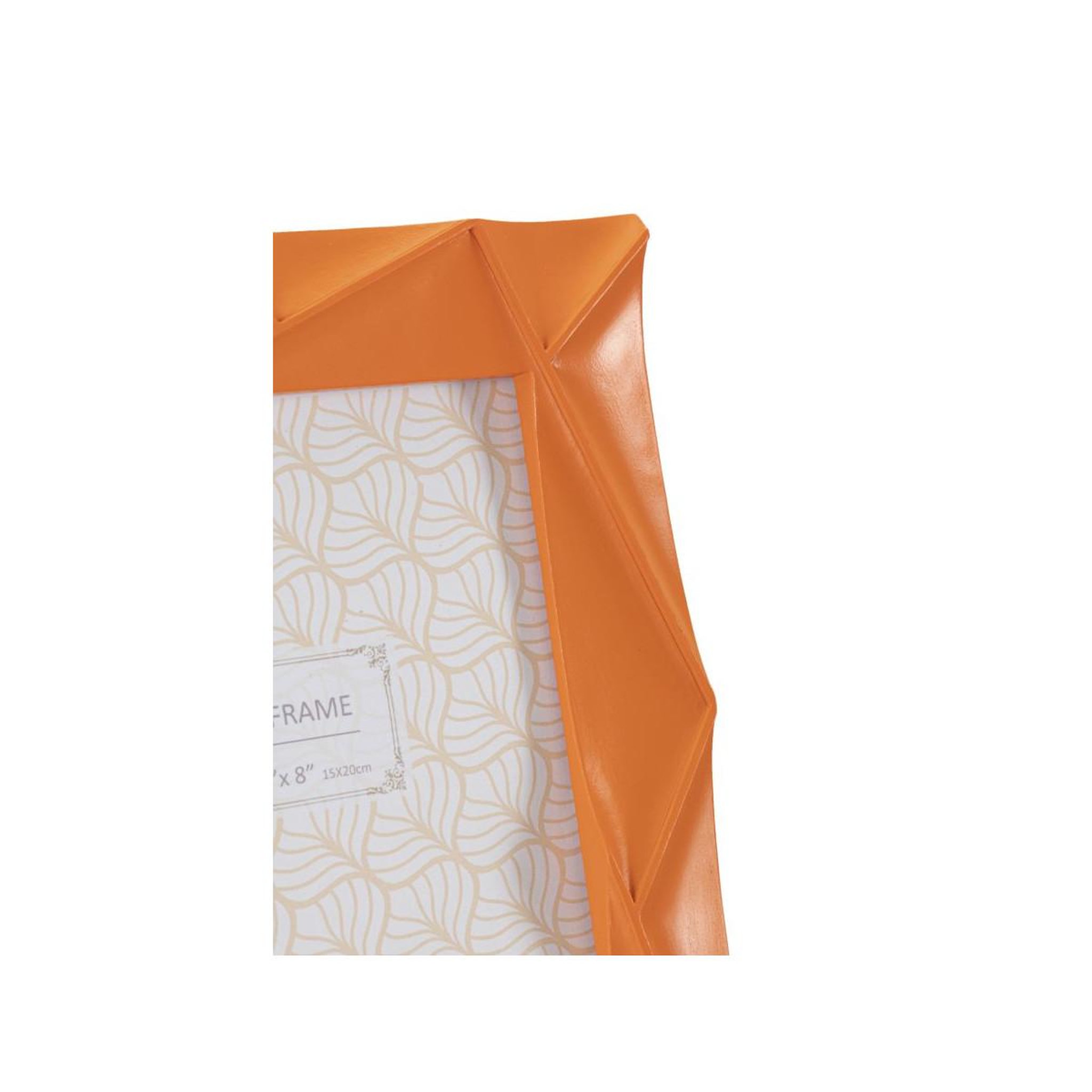 Voir la diapositive 4 : Paris Prix Cadre photo déco en résine  orangy  15x20cm orange