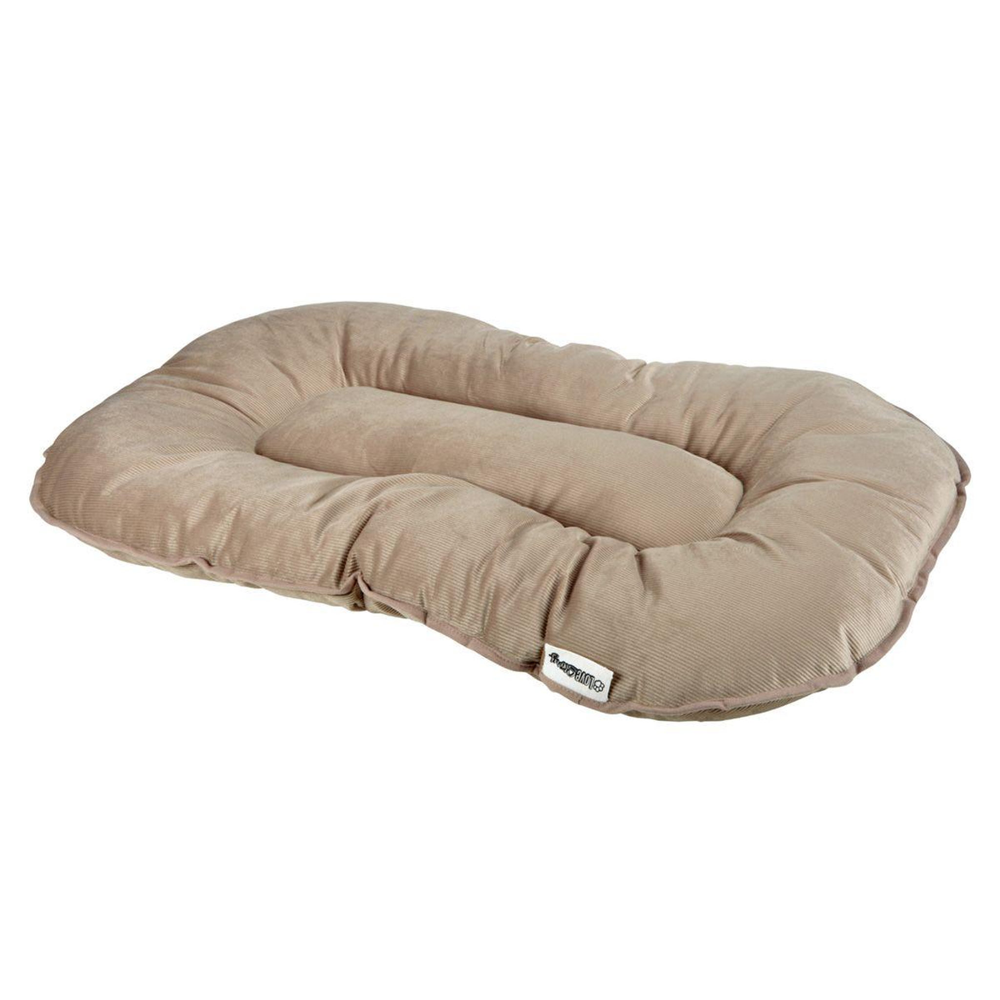 Voir la diapositive 1 : LOVE STORY Coussin pour chien & chat velours  crafty  87cm noisette