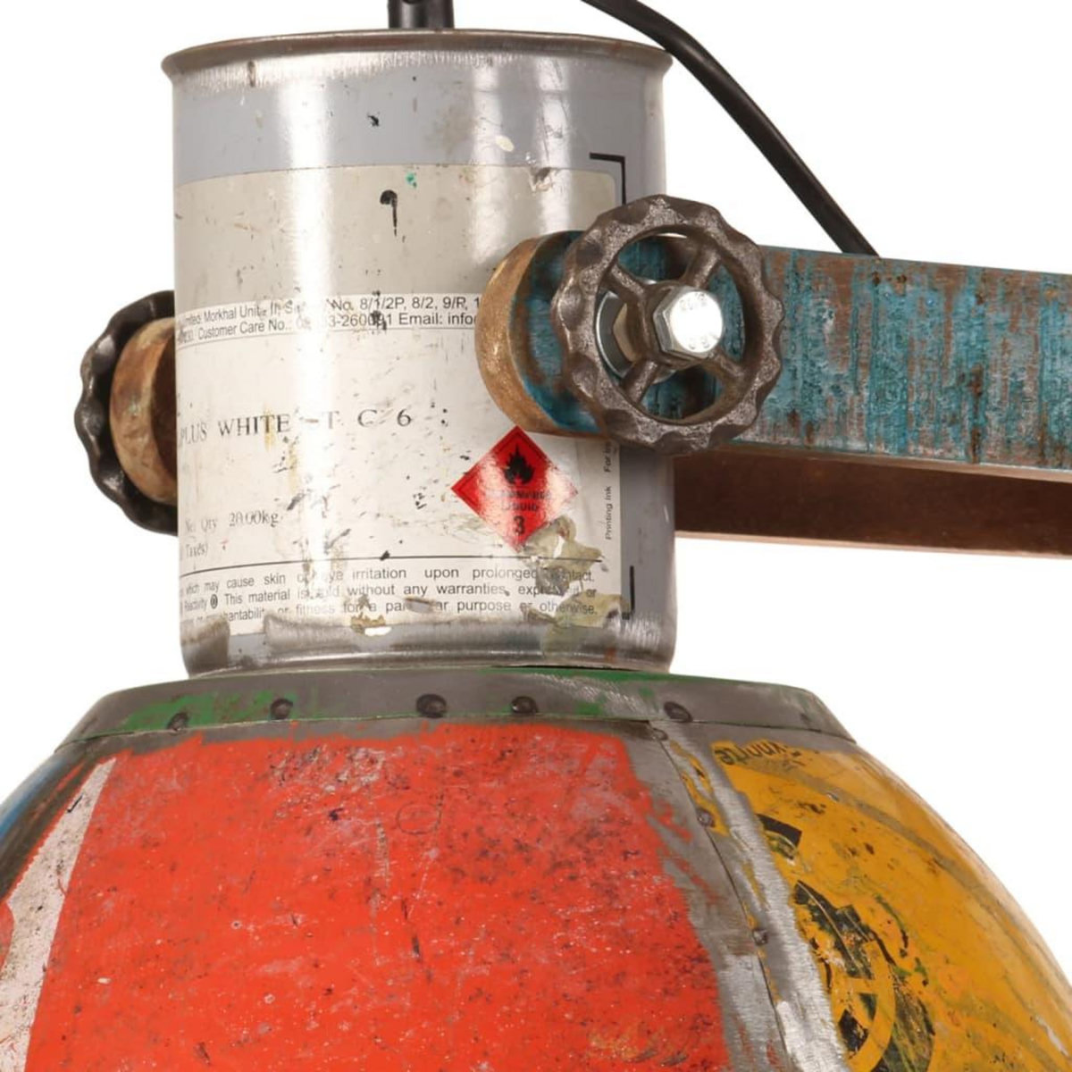 VIDAXL Lampe suspendue industrielle 25 W Multicolore 111 cm E27