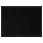 Paris Prix Tapis d'Entrée Antipoussière  Telio  50x80cm Noir