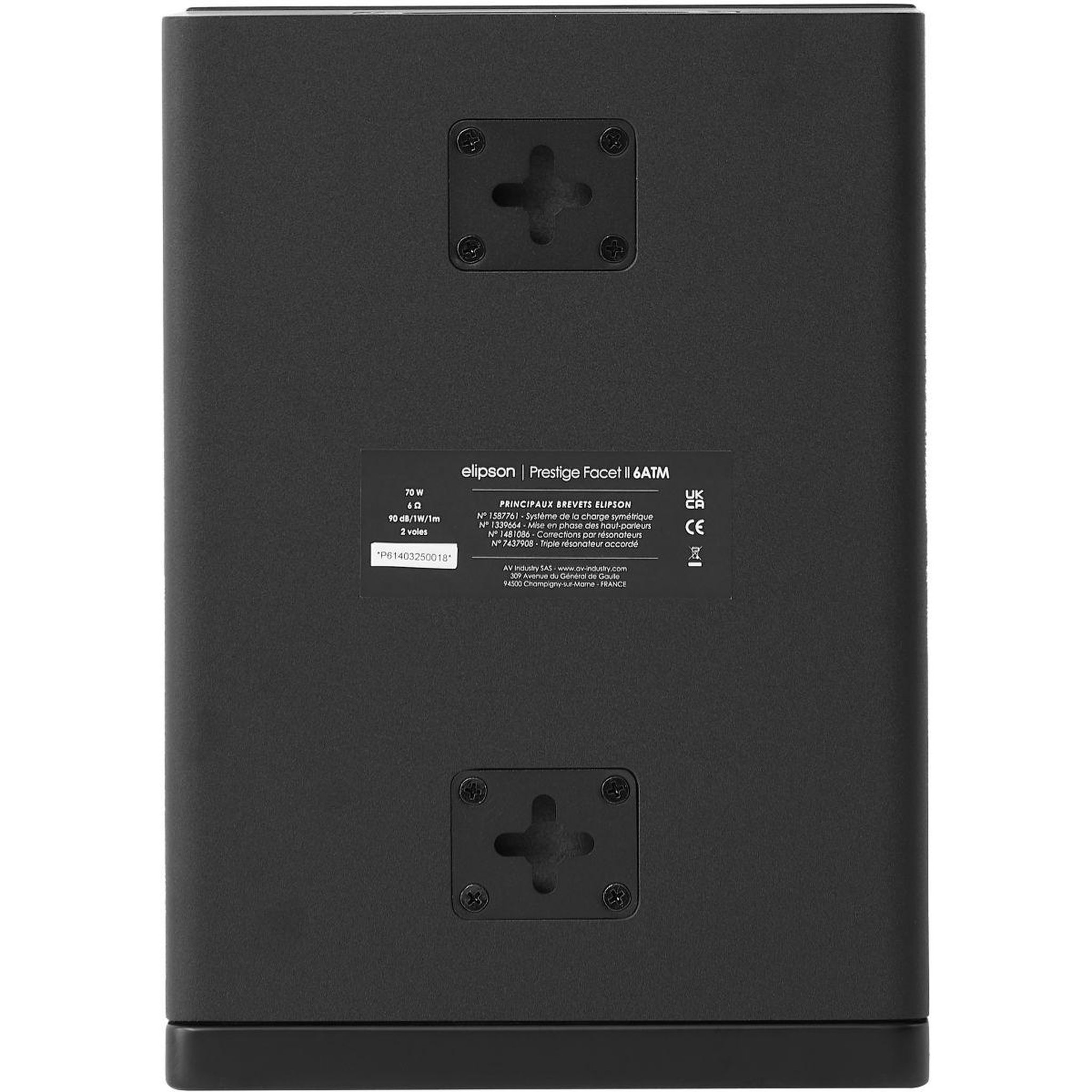 Voir la diapositive 4 : Elipson Enceinte surround pf ii 6atm black matt