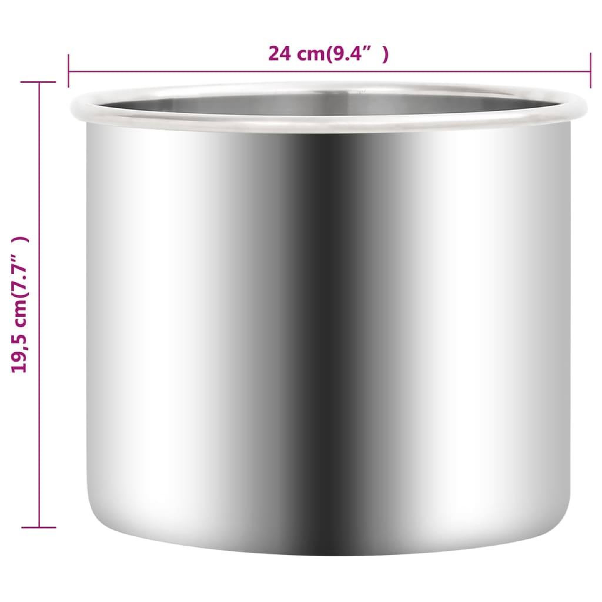 Voir la diapositive 6 : VIDAXL Chambre a vide Inox 7,4 L