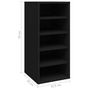 Voir la diapositive 6 : VIDAXL Armoires a chaussures 2 pcs Noir 31,5x35x70cm Bois d'ingenierie