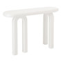 Voir la diapositive 1 : Paris Prix Console Ovale Design  Archie  120cm Blanc