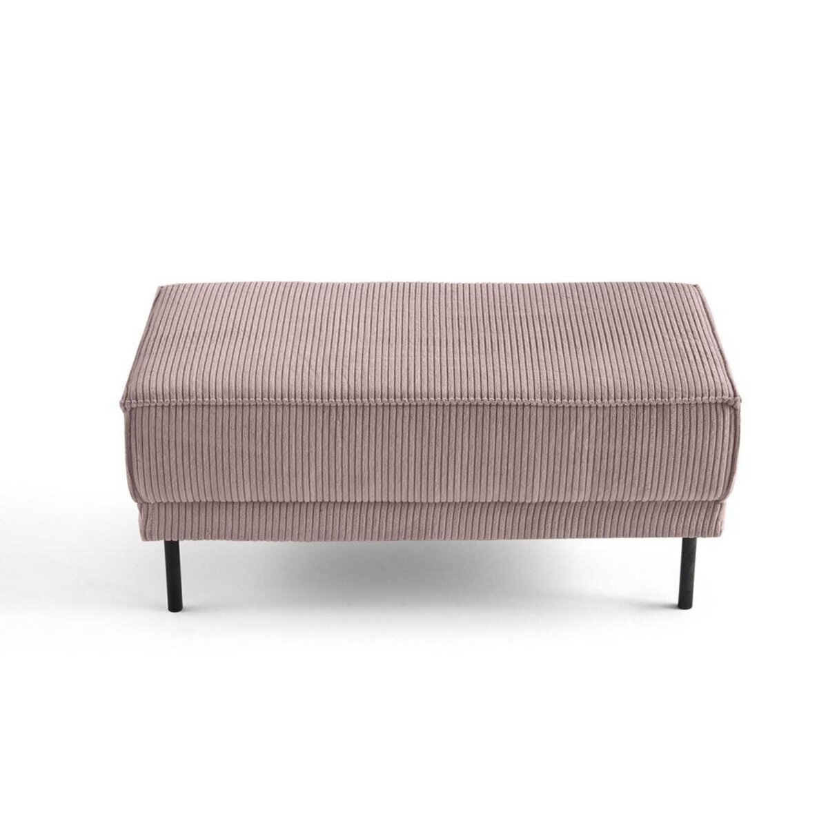 LISA DESIGN Charlie - pouf - pieds hauts - en velours côtelé