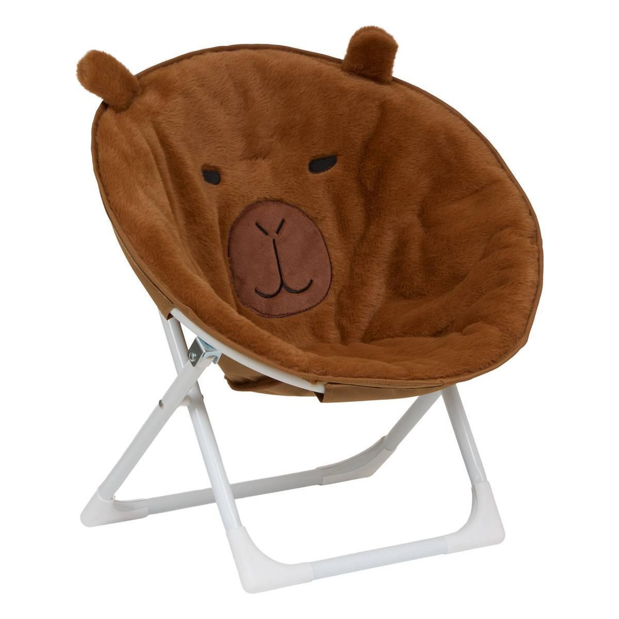 Atmosphera Kids Fauteuil pliant enfant  capy  50cm marron