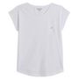 Voir la diapositive 3 : INEXTENSO T-shirt manches courtes blanc col rond femme