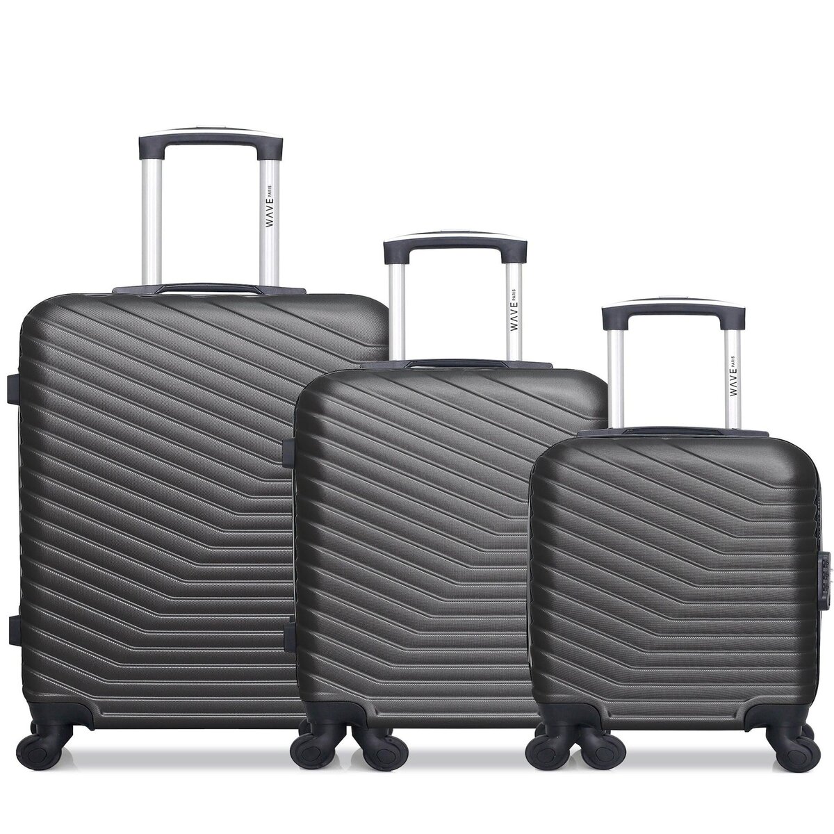 WAVE PARIS WAVE PARIS - Lot de 3 - Valise Weekend, valise cabine et valise cabine XXS LENA