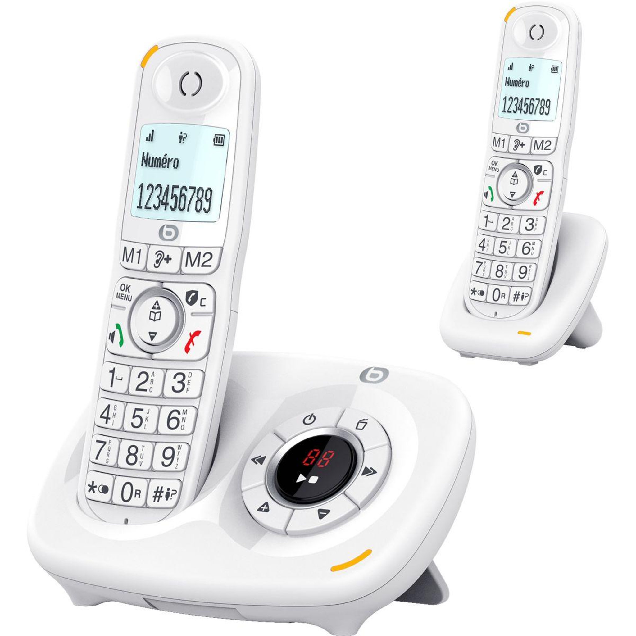 Voir la diapositive 2 : ESSENTIEL B Téléphone sans fil BRIO DUO Rép