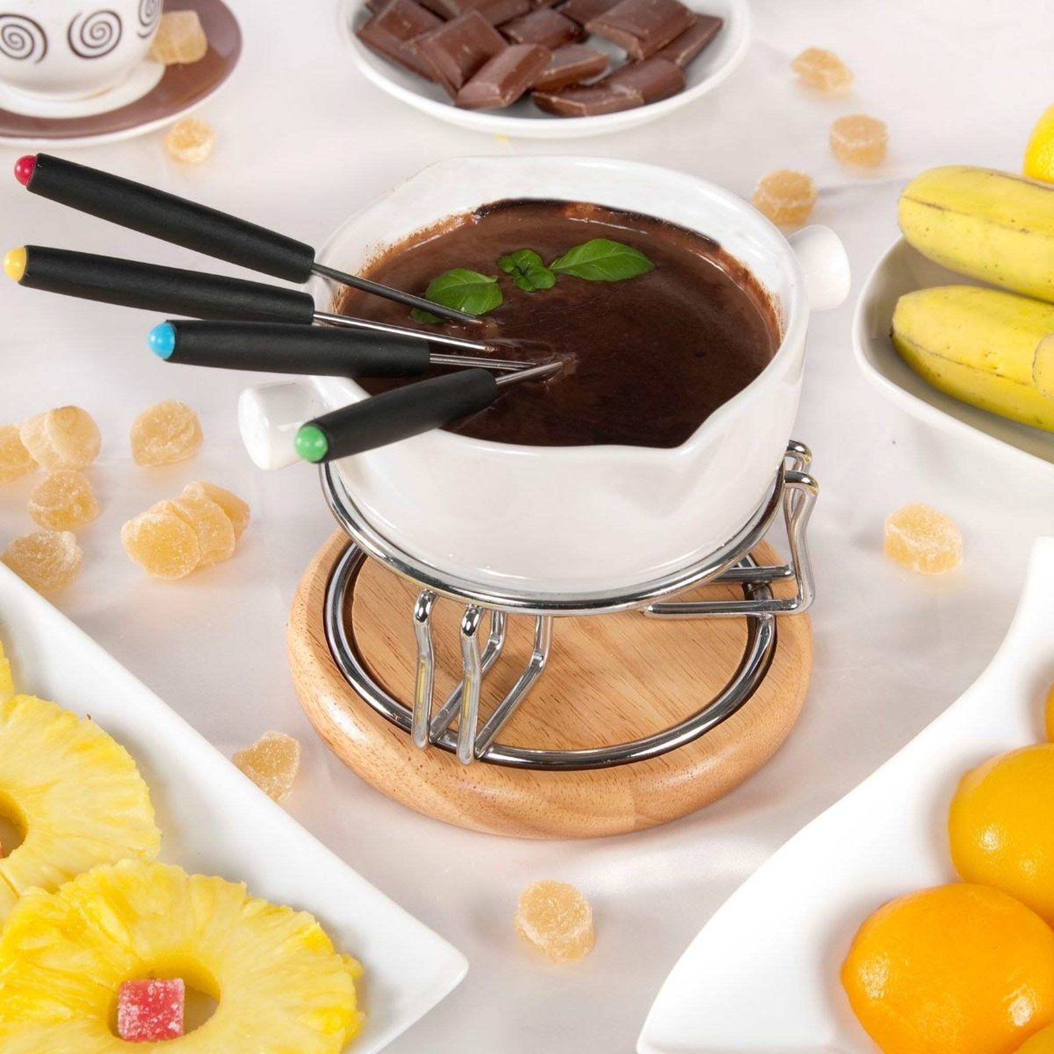 Voir la diapositive 2 : Fackelmann Lot de 6 fourchettes à fondue savoyarde fackelmann