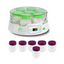 Voir la diapositive 1 : LITTLE BALANCE Yaourtière 7 pots + lot de 6 pots supplémentaires 12w - 8487