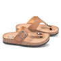 Voir la diapositive 3 : OZABI OZABI Sandales Tong Boucle Nubuck Métal Camel Argent Bronze