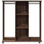 Voir la diapositive 4 : VIDAXL Garde-robe avec roues chene marron 102x38x110cm bois ingenierie
