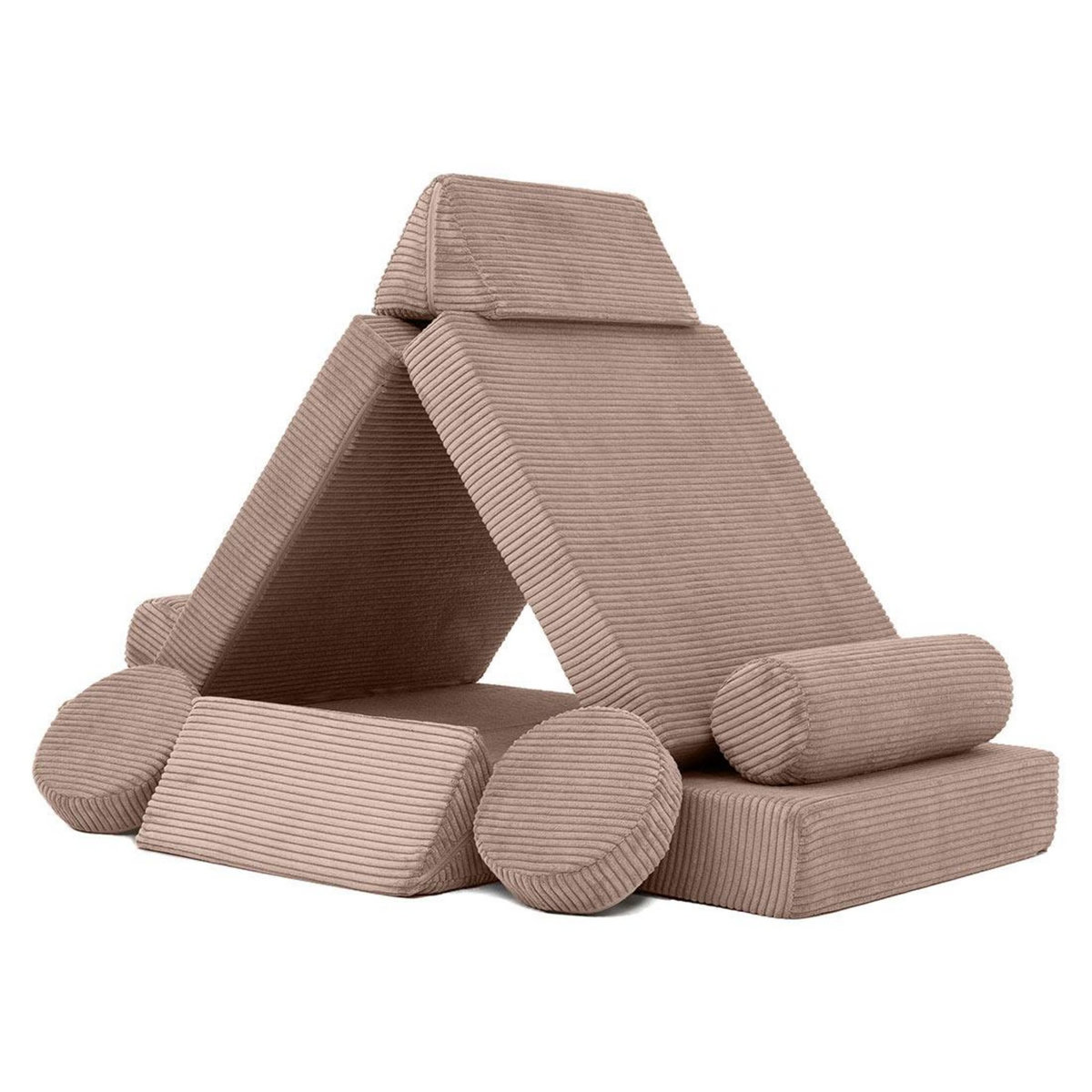 BEST MOBILIER Ines - canapé droit 2 places en velours côtelé