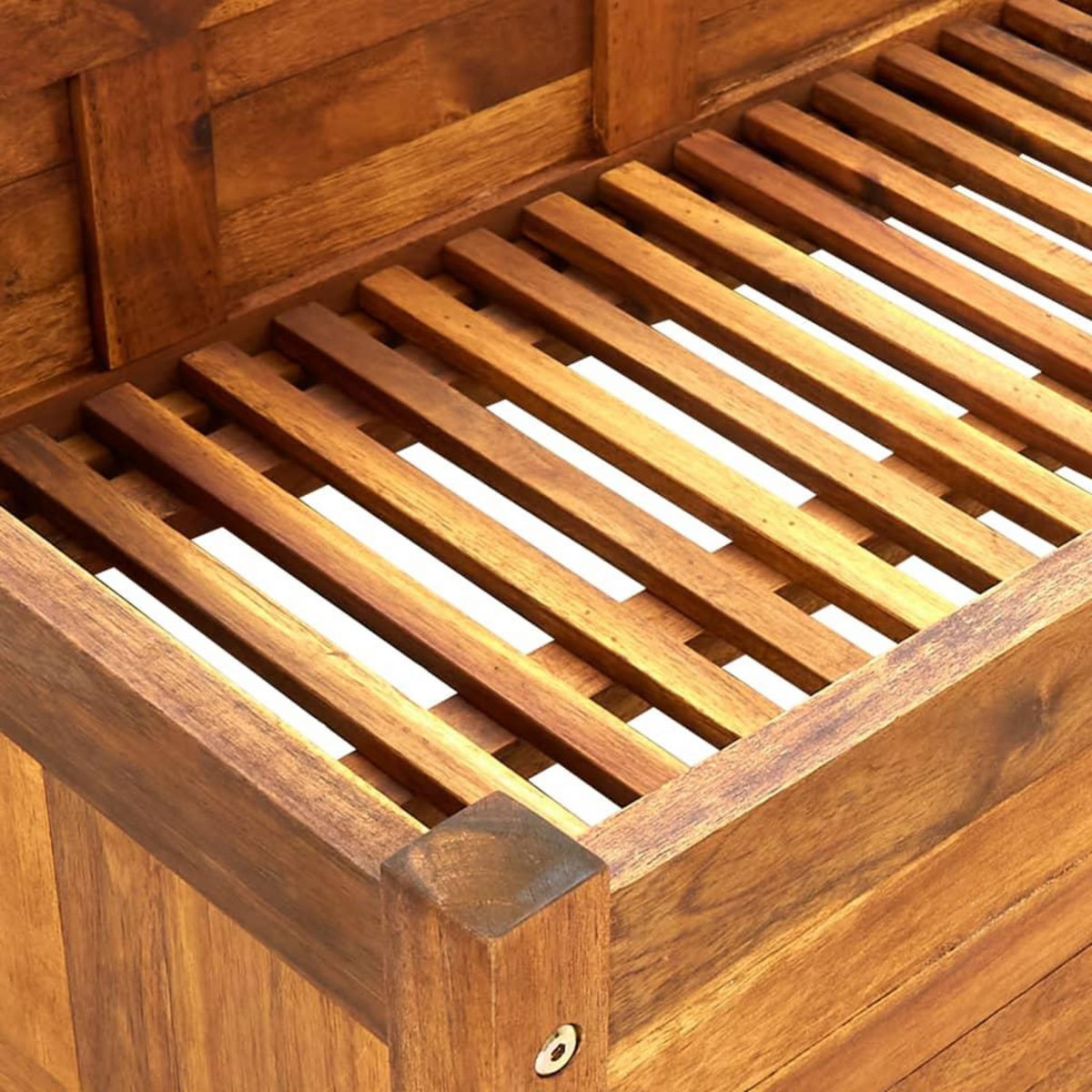 VIDAXL Lit sureleve de jardin Bois d'acacia 200x50x25 cm