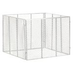 VIDAXL Composteur de jardin 100x100x77 cm Fer galvanise