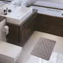 Tapis de bain en coton uni briques envers latexé anti dérapant 1100 gr/m²
