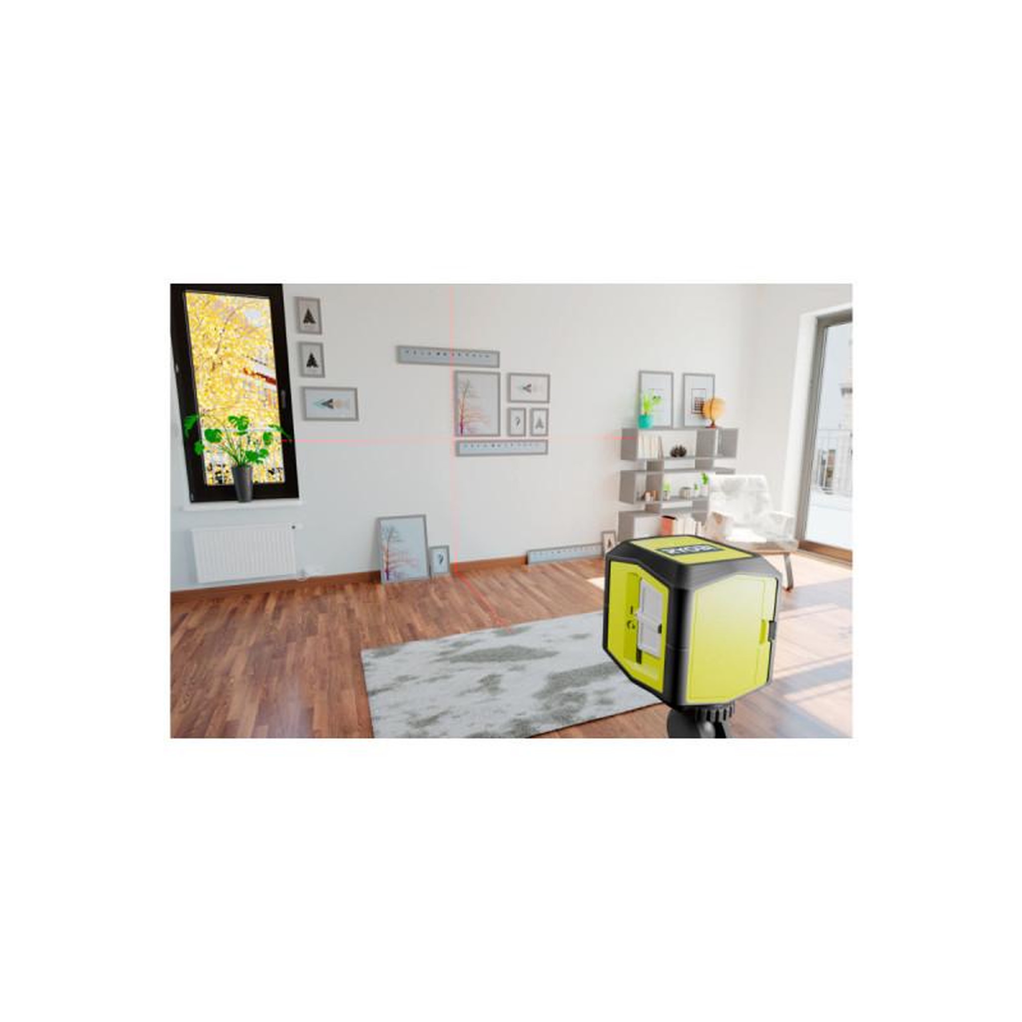 Voir la diapositive 4 : Ryobi Laser croix rouge RYOBI - 10m de porté - 0,5mm de précision - RBCLLR1