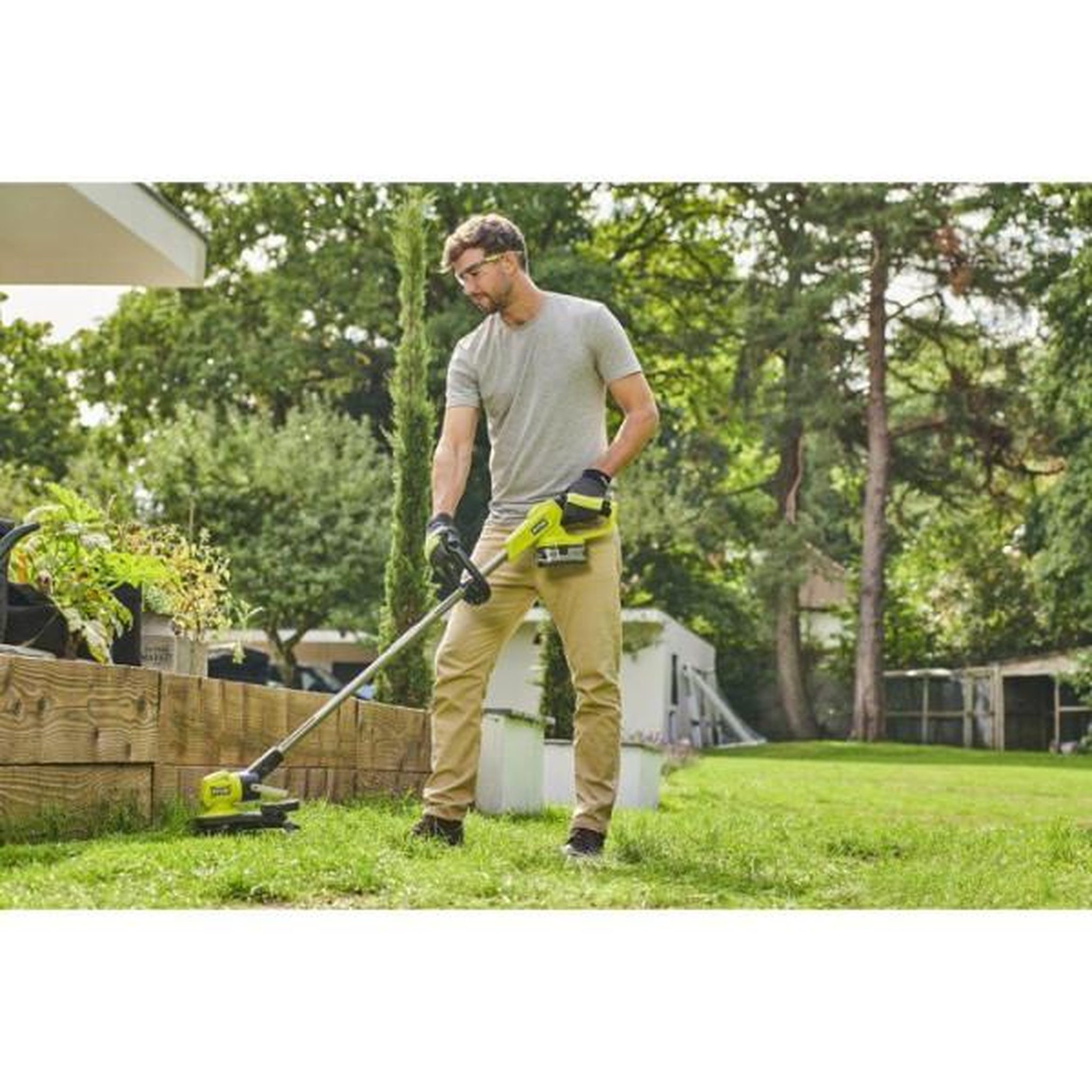 Voir la diapositive 4 : Ryobi Coupe-bordures - dresse-bordures ryobi - ry18lt33a-0 - 18v one+ - coupe 33 cm - sans batterie ni ch