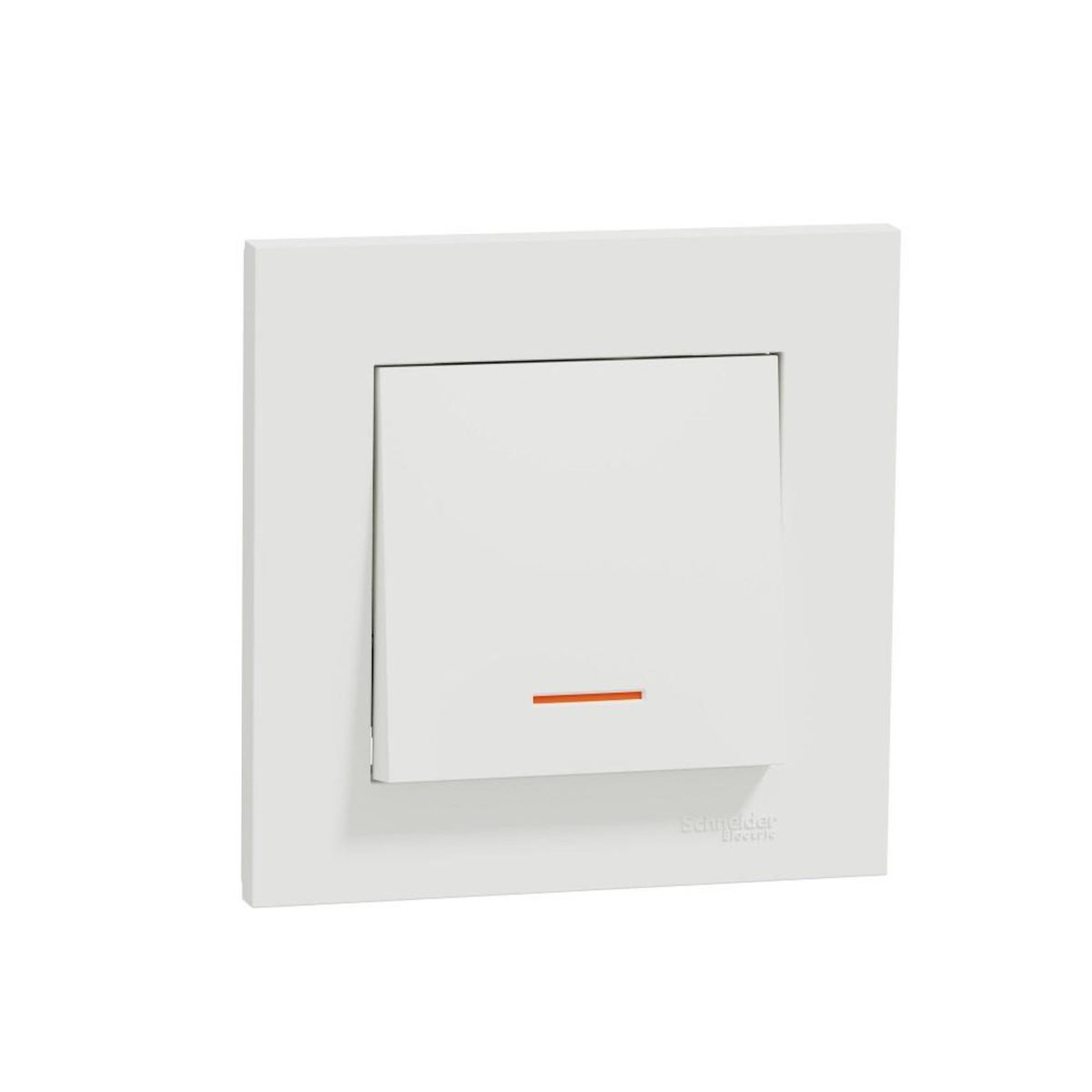 Schneider Electric Interrupteur va-et-vient lumineux complet Miluz, SCHNEIDER ELECTRIC, blanc