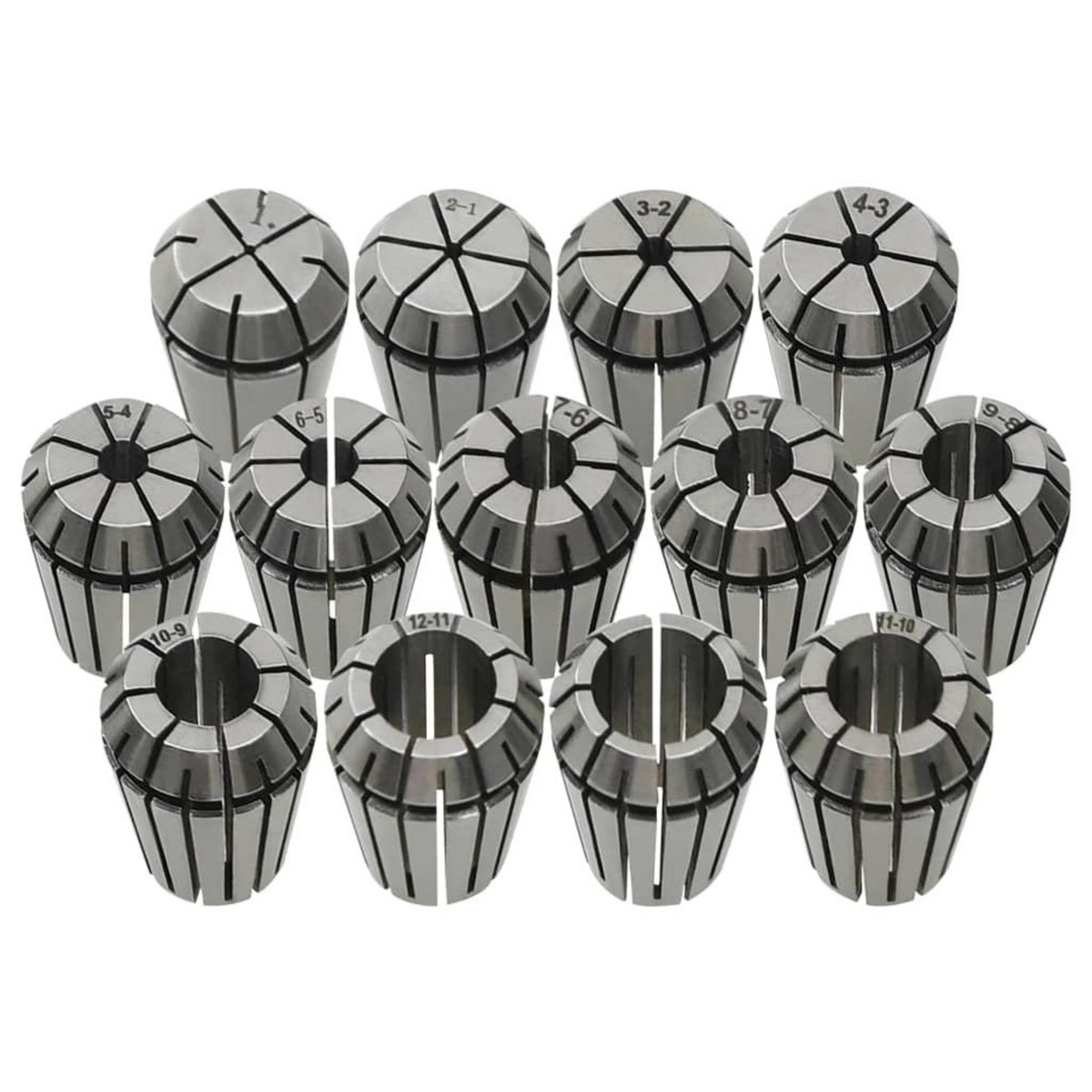 VIDAXL Douilles de serrage ER20 13 pcs Ensemble d'outils de tournage