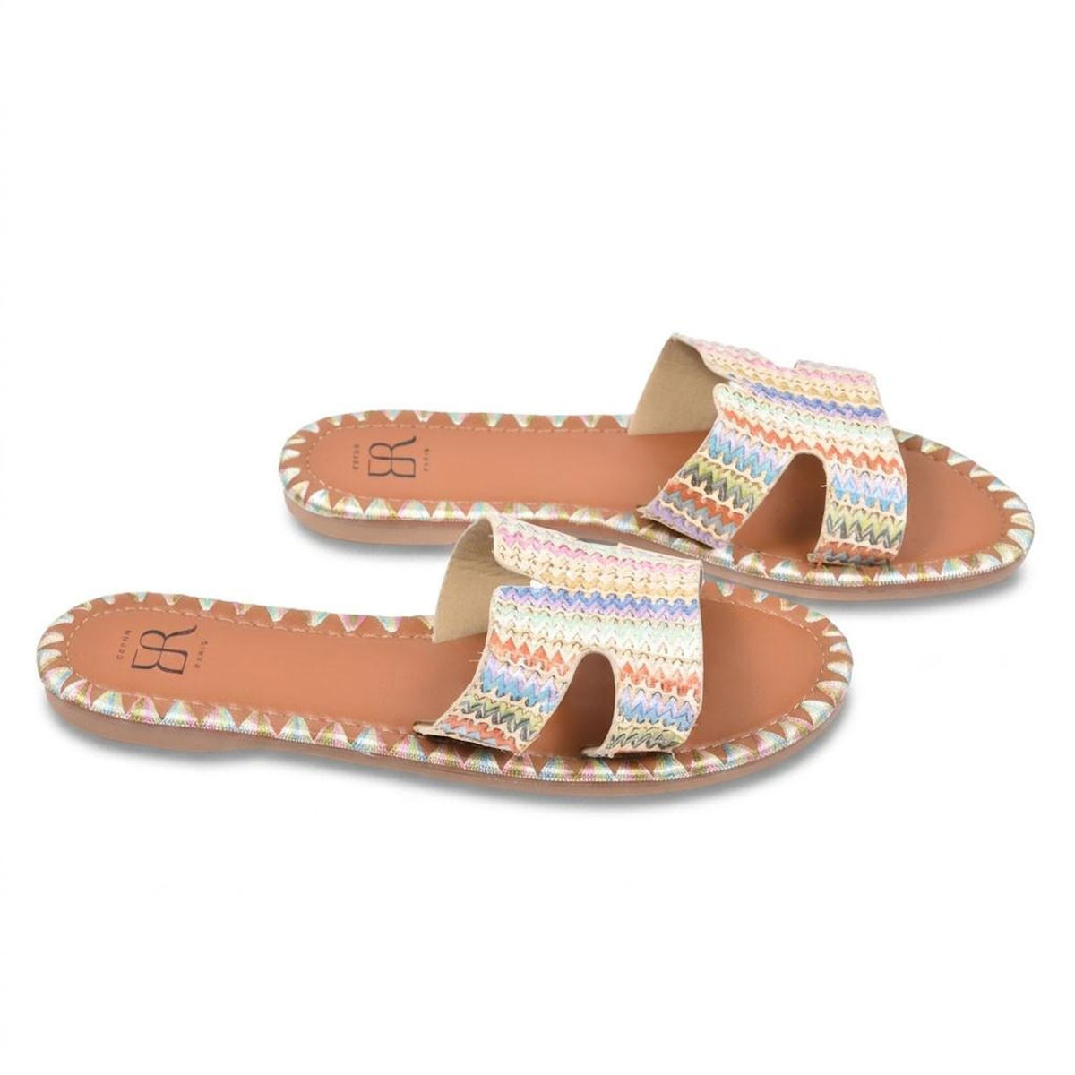 OZABI OZABI Sandales Slide H Tressage Vacances 2 Coloris