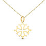 Voir la diapositive 1 : L'ATELIER D'AZUR Collier - Médaille Croix Occitane Or 18 Carats 750/000 Jaune - Chaine Dorée