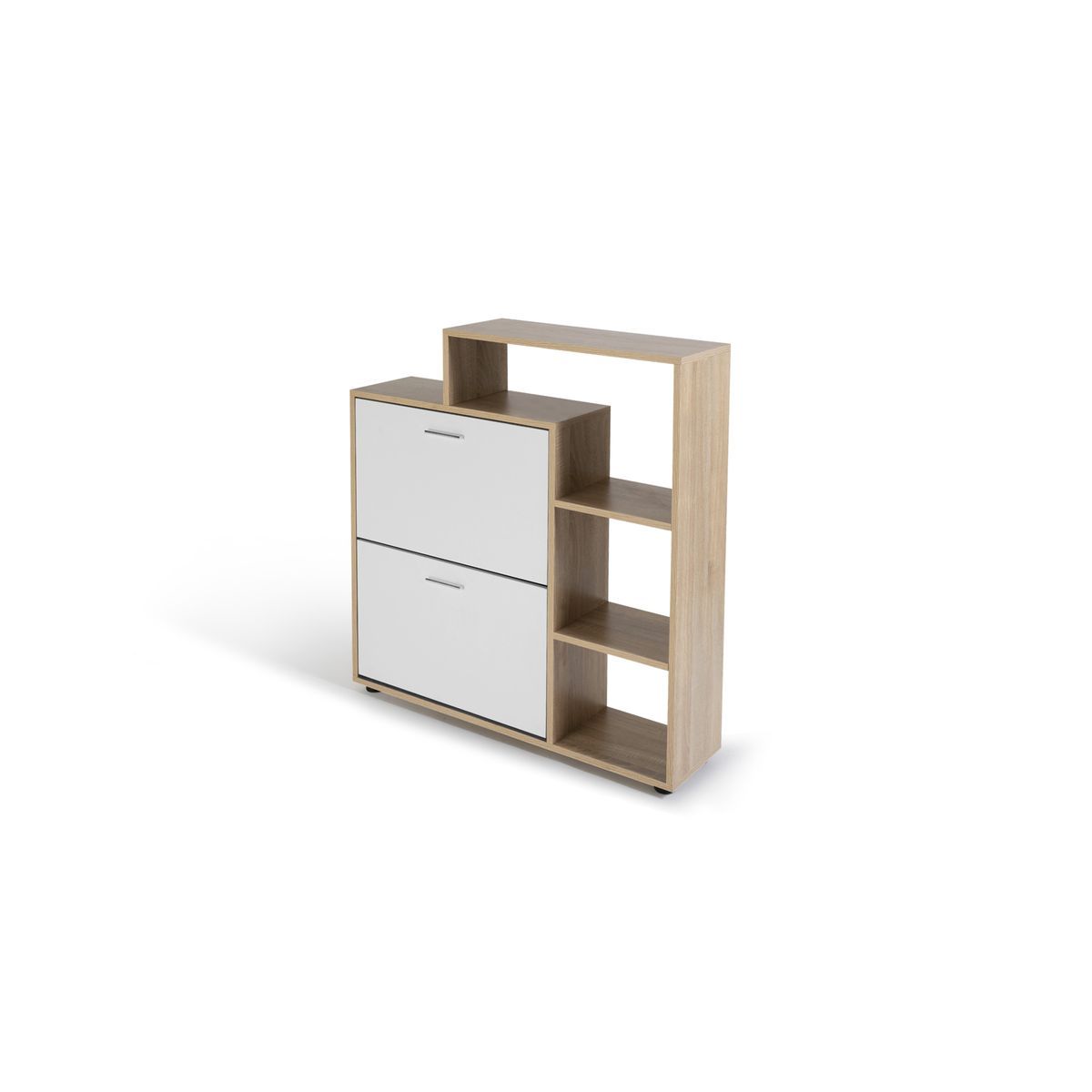 Meuble chaussures 2 portes avec étagère TIM