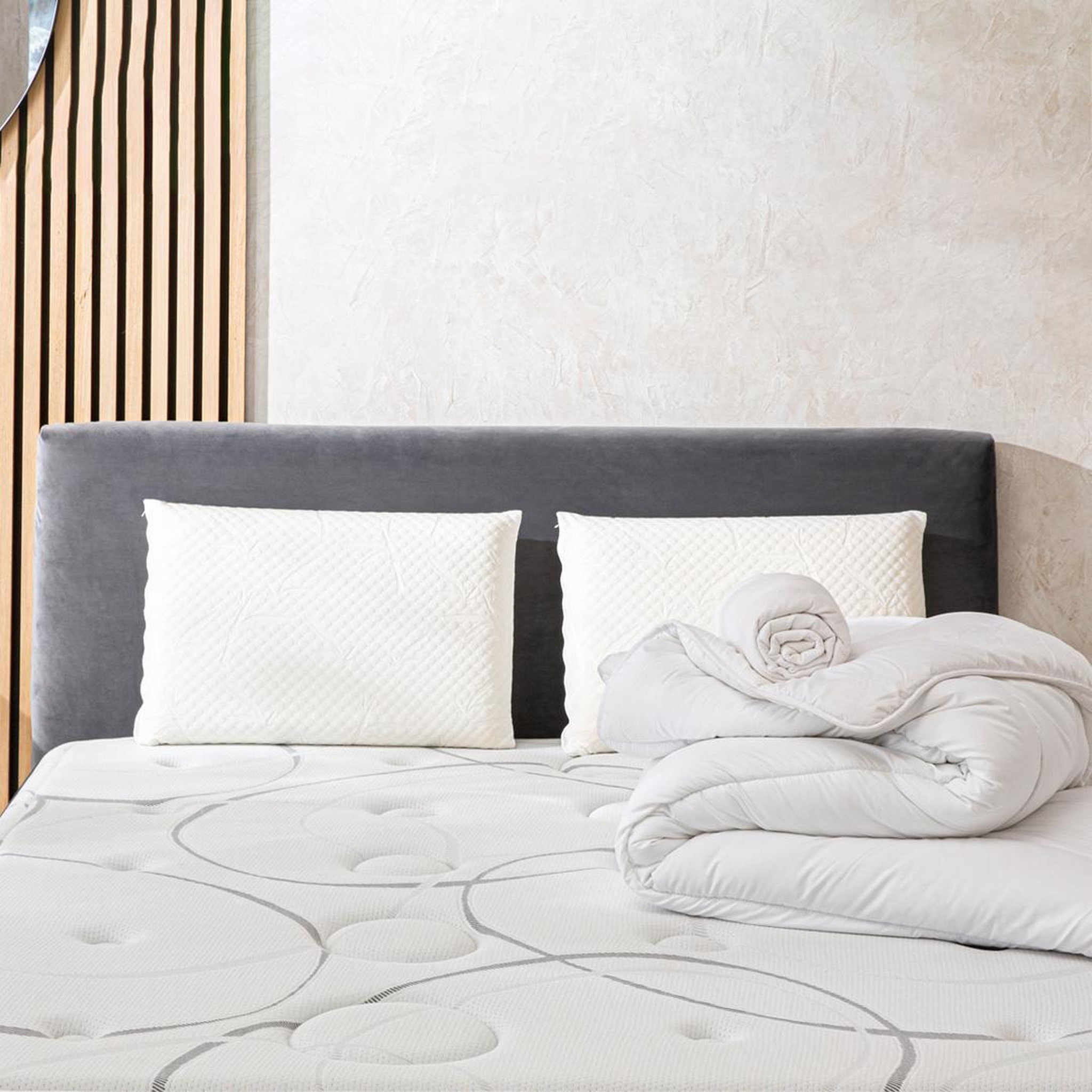 Voir la diapositive 6 : BELLECOUR Bellecour literie | pack prêt à dormir bellecour 3.0 | matelas ressorts ensachés + sommier + accessoires