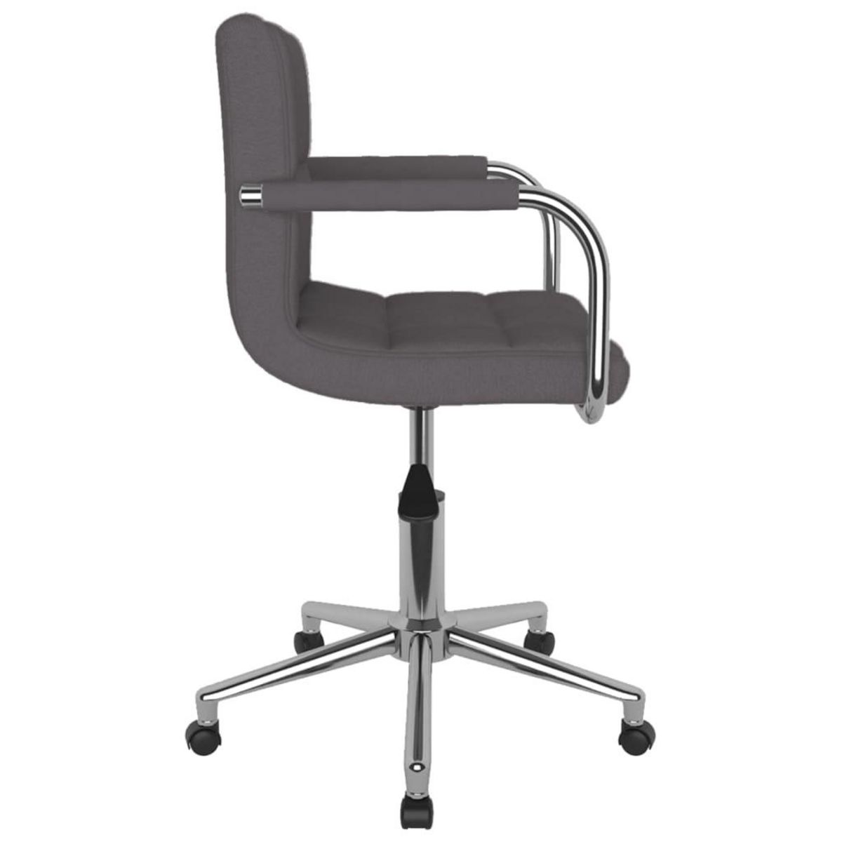 VIDAXL Chaise pivotante de salle a manger Taupe Tissu