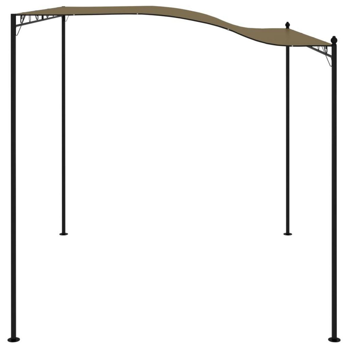 VIDAXL Auvent de parasol 3x2,4 m Taupe 180 g/m^2