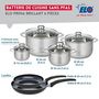 Voir la diapositive 2 : ELO Ensemble de 2 Poêles de cuisson 24 et 28 cm et 4 faitouts 12, 16, 20 et 24 cm Elo Prima Brillant