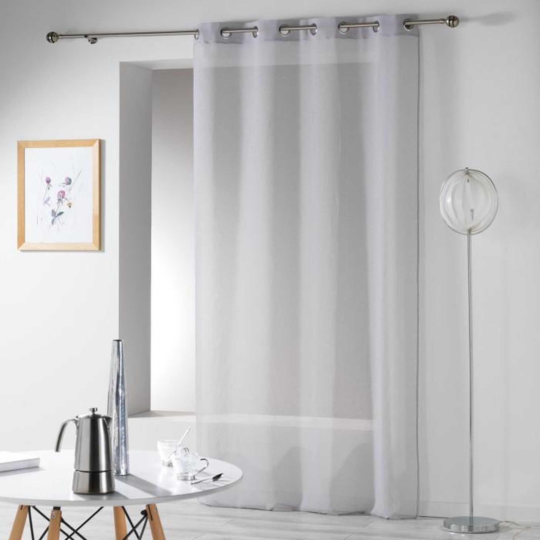 Paris Prix Rideau Voilage  Telma  140x280cm Gris