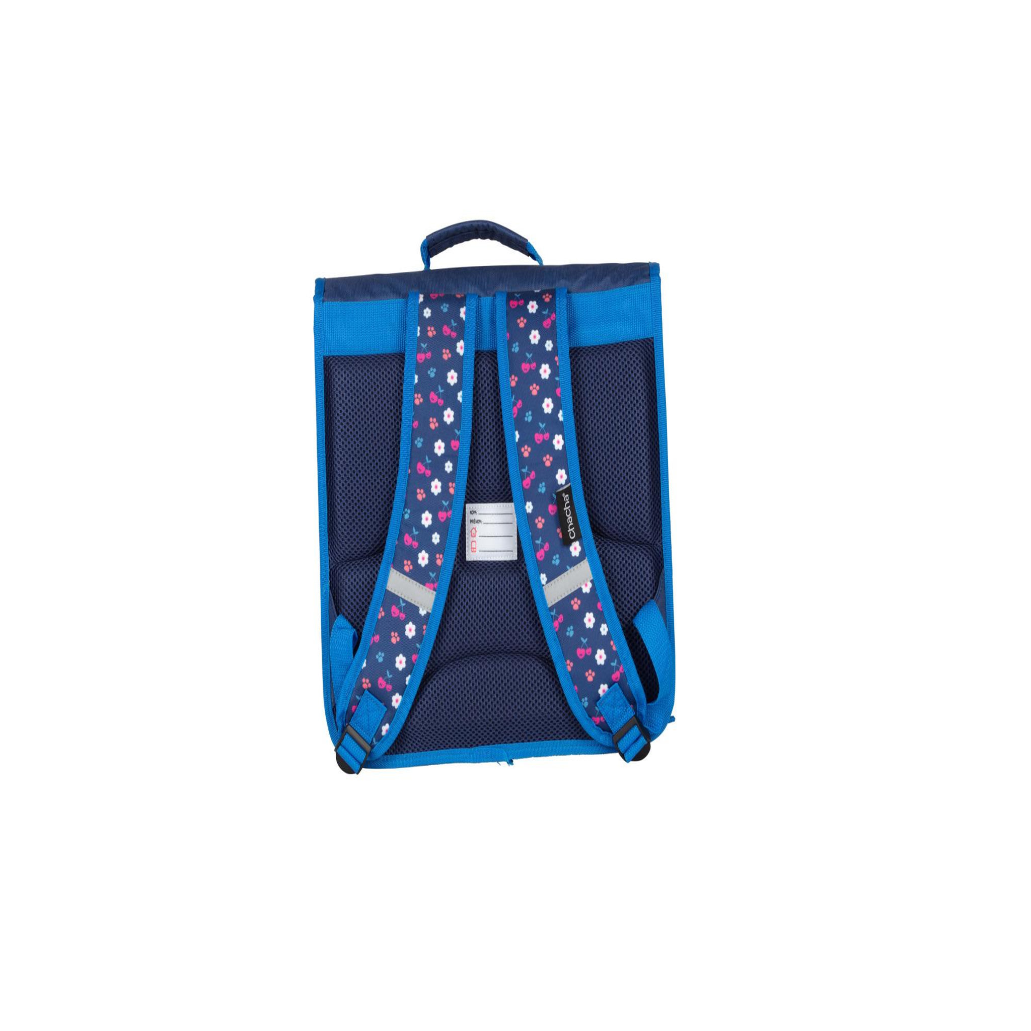 Voir la diapositive 3 : Bagtrotter Chacha - Cartable scolaire 36 cm - Fille - Bleu - 1 compartiment